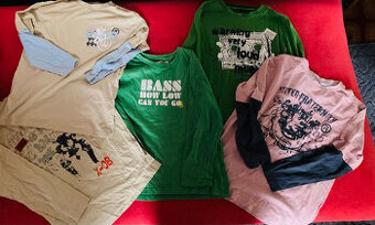 balík tričiek 134-140 s dlhým rukávom