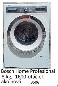 predám pračku- Bosch- Home Profesional 8-kg,1600-ot.