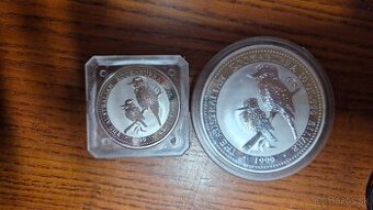 Kookaburra 1999 10 oz a 2 oz investičné striebro