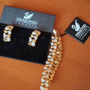 Originál Swarovski náramok +náušnice