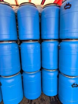 Kvalitné potravinárske 100l plastové sudy IBC kontajner