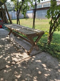 Rám starožitného sedliackeho stola pre 12 ĺudí
