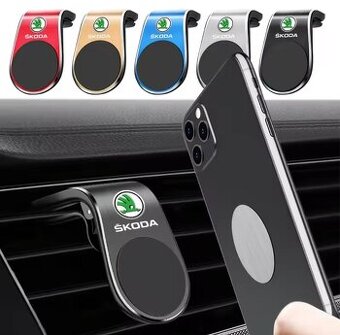 Držiak mobilného telefónu, rôzne farby s logom Škoda