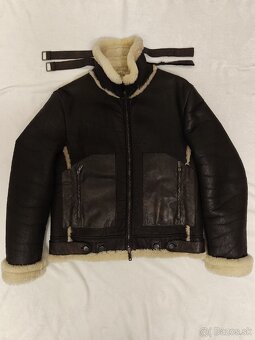 Kožená zimná bunda Armani