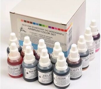 Tekuté potravinárske farby sada 12 farieb