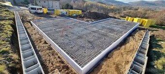 Základové dosky, hrubé stavby, mosty oporné