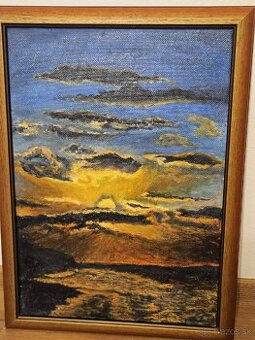 Obraz so západom slnka