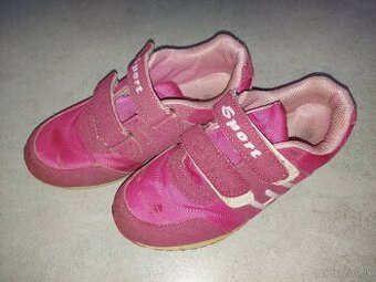 dievčenské tenisky na suchý zips (veľkosť 33)