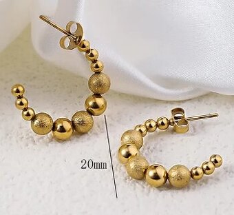 Oceľové náušnice Glare 734