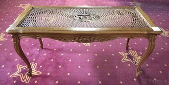 B7. Vintage konferencny stolik, drevo, v 57,d 119, s 55 cm