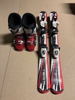 Lyže 80 Cm s lyžiarkami 18,5 cm
