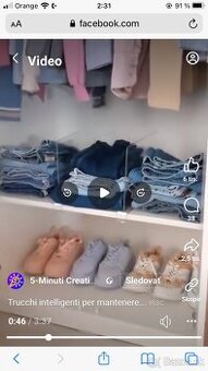 Organizér na poličku