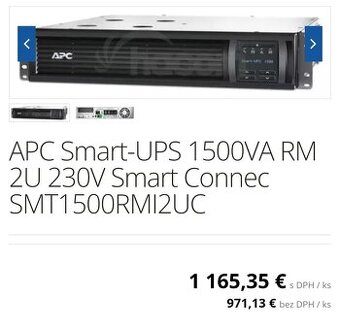 UPS SMART Zalozny zdroj APC