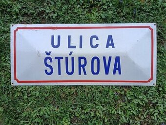 smaltovaná tabuľa Ulica Štúrova