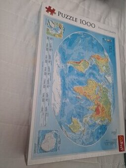 Predám puzzle mapa sveta trifl