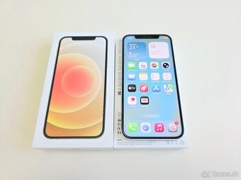 APPLE IPHONE 12 WHITE 128GB TOP STAV BATERKA 100%