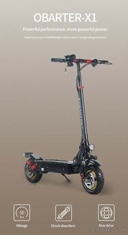Predám elektrickú kolobežku OBARTER-X1