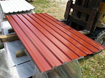 Trapézový plech T18 RAL 3009 červenohnedá