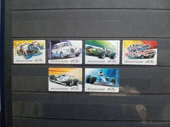 Poštové známky č.480 - Austrália - šport.autá komplet