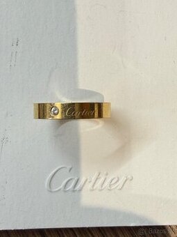 Originál Cartier C de Cartier – 18K zlato, diamant, certifik