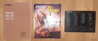 Predám manuály DOD, Roland, KORG