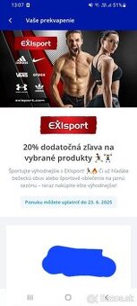 Zlavovy kypon 20% Exisport