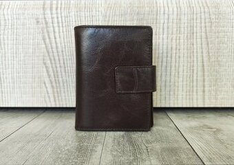 Lara Bags peňaženka koža hnedá