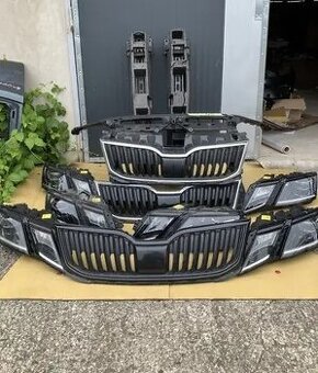 skoda octavia iii 17- svetla svetlo fullled maska