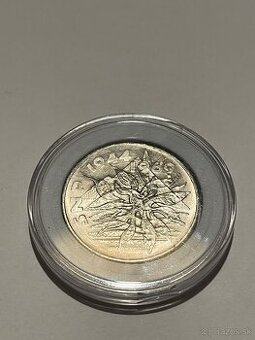 Strieborná minca SNP Plamene 25kčš