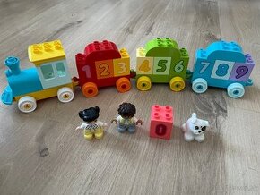 Lego Duplo vláčik, hrací traktor, Dino auto, penové puzzle