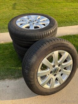 Hliníkové disky VW 5x112 195/65 R15 letné pneumatiky