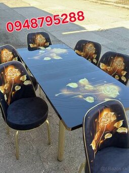 Kuchynský stôl 6-stoličiek rozťahovací