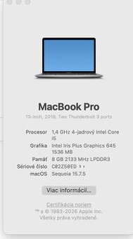 Predám MacBook Pro 13"