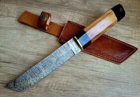 nový samurajský Damaškový nôž TANTO 27,5 cm + pouzdro