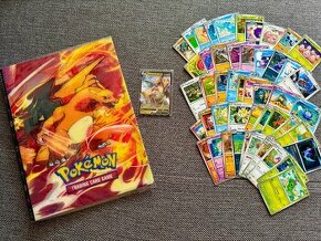 Charizard album a 50 Pokémon originál kariet + V karta - 1