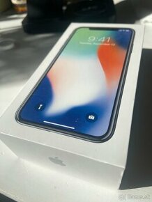 iPhone X 64GB biely krásny bez škrabancov originál krabica,