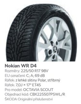 Zimne komplety 17" OCTAVIA SCOUT