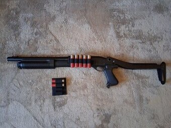 Brokovnica M870 - ABS, krátká, sklopná pažba