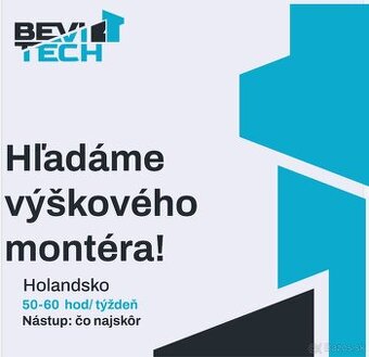 Hľadáme výškového montéra