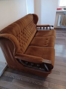 Retro gauč a fotelky