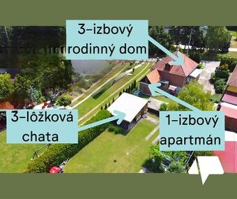 Predaj Podhájska- rodinný dom, 2 x chata a 4 x apartmán - 1
