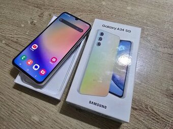 Samsung A34 5g 128gb v krabici s nabijacim kablom telefon ma