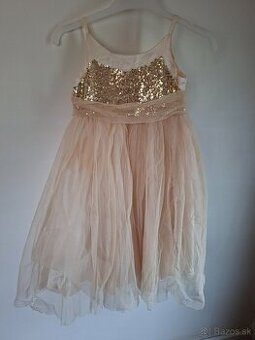 Trblietavé šaty veľkosť 122