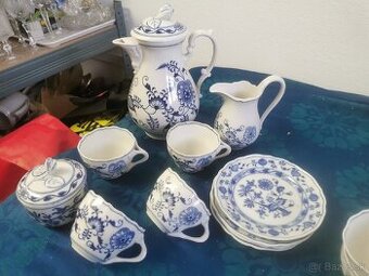 PREDANE Cibulak, čajová sada, starožitný Meissen