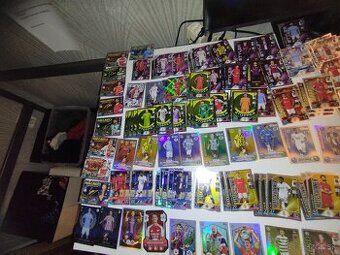 Zberateľské kartičky futbalových hračou match atack