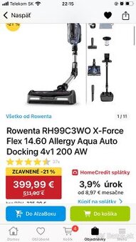 PREDAM NOVY RTYCOVY VYSAVAC ROWENTA 14.6