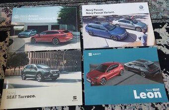 🏁✨ Predám Katalógy Seat Leon ,Tarraco,VW Passat, Arteon 💙
