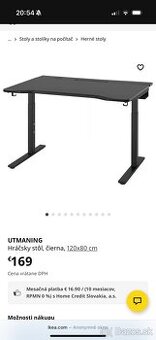 Predám herny stôl Ikea Utmaning