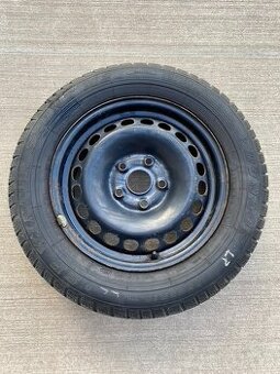 Plechový disk ET 45 5x112 s pneu 195/65 R15