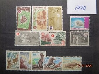 Poštové známky - MONAKO - 1970 - 4 foto